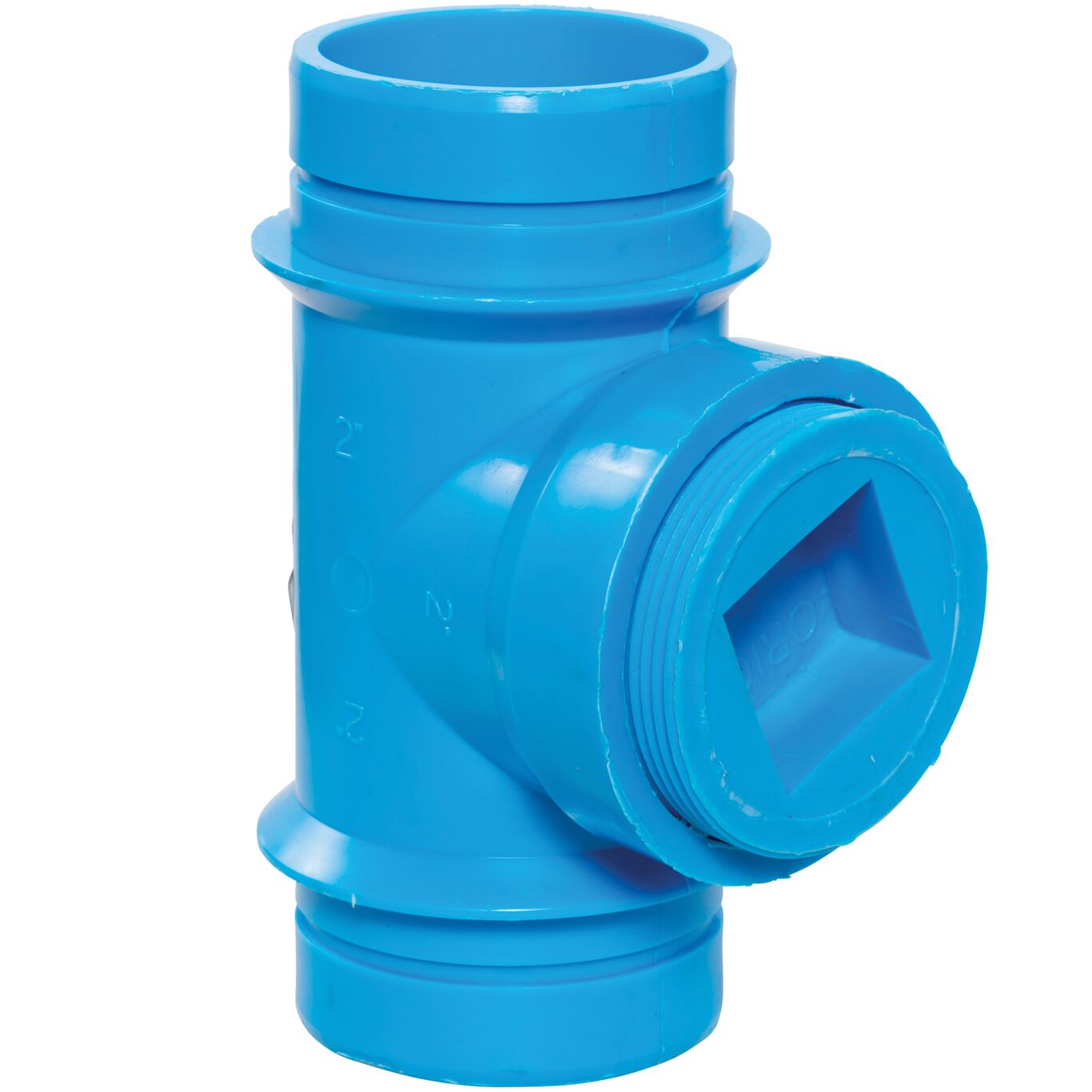 Product Image - Cleanout Tees Blueline FRPP NH - NH - Angle