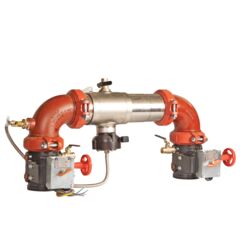 Reduced Pressure Valve Assembly Backflow Preventer, N Pattern, Butterfly Gates and Flood Sensor