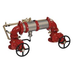 Product Image - Stainless Steel Reduced Pressure Detector Backflow Preventer Assembly, OSY Shutoff Valves, Less Meter , N Pattern