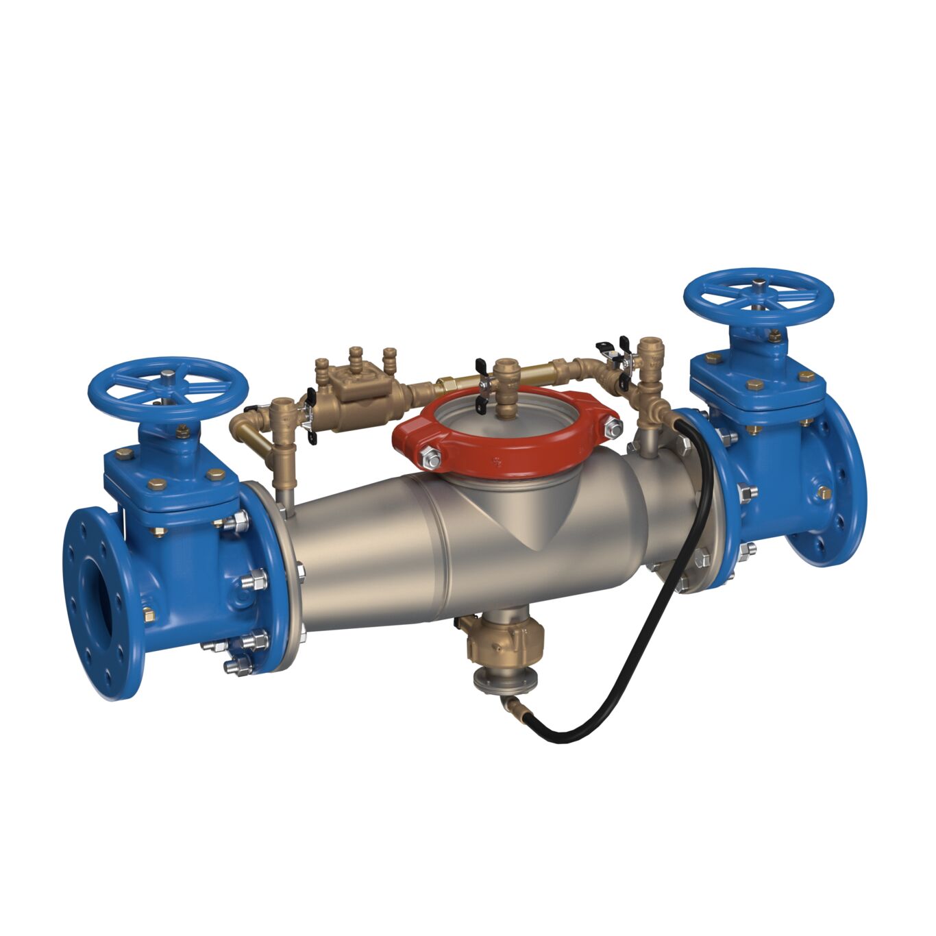 Product Image - Stainless Steel Reduced Pressure Detector Backflow Preventer Assembly, NRS Shutoffs, Cam-Check Valves, Less Meter