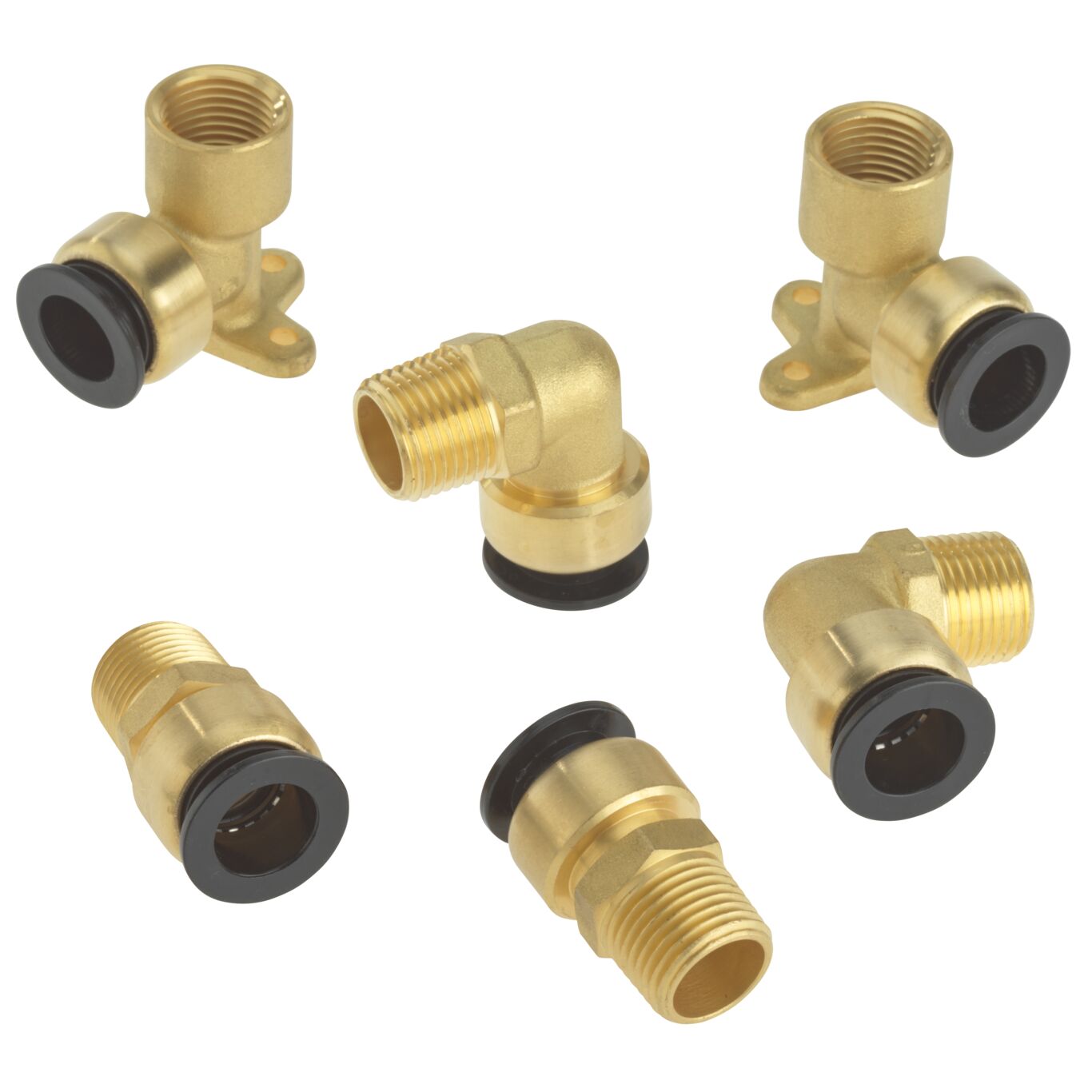 Product Image - Aqualock Brass Fittings for Shower Install Kit MALE