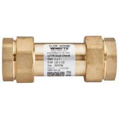 Product image 1 X 1 In Lead Free Residential Dual Check Valve With Female Npt Inlet X Union Female Npt Outlet