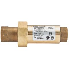 Product image 1/2 X 1/2 In Lead Free Residential Dual Check Valve With Longer Length Union Female Npt Inlet X Female Npt Outlet