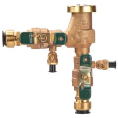 Product Image 3/4 In Bronze Freeze Resistant Pressure Vacuum Breaker, Quarter Turn Shutoff, Quick Connect Adapters, Tee Handles