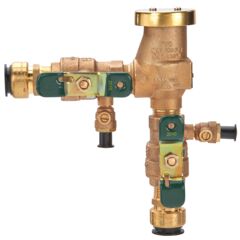 Product Image 3/4 In Bronze Anti-Siphon Pressure Vacuum Breaker, Quarter Turn Shutoff, Quick Connect Adapters, Tee Handles